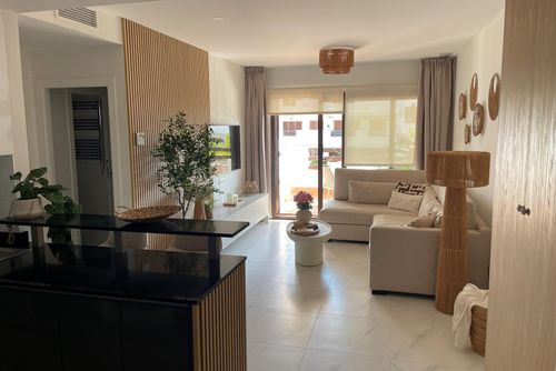Casa de Gemelos WINTER Wonderful and cheerful apartment in San Juan de los Terreros, Andalusia, Spain with communal pool for 3 persons. The apartment is situated in a holiday complex, in a residential and mountainous beach area, close to restaurants and bars, supermarkets, and a tennis court, and is 500 m from Playa Nardos beach....
