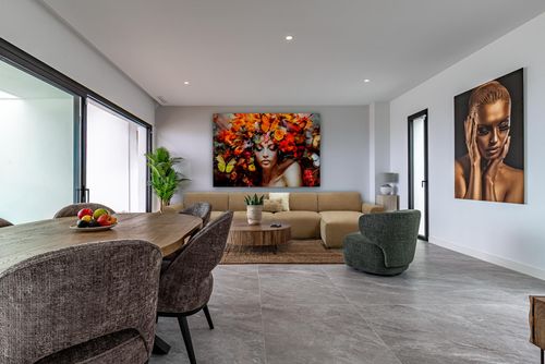 Campana Garden Wunderschöne und luxuriöse Villa in Finestrat, Costa Blanca, Spanien, mit einem privaten Pool für 10 Personen. Das Haus befindet sich in einer Küsten- und Stadtlage, 2 km vom Strand und 3 km von Finestrat, Benidorm....