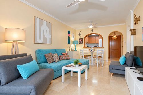 Apartment La Flori: Javea, Costa Blanca, Spain. Living-dining room