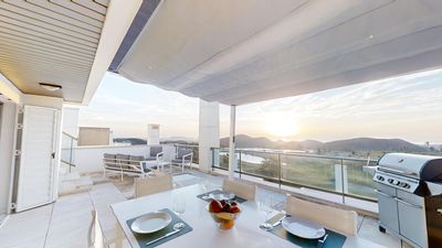 Apartment Sierra Nevada Pulpi: San Juan de los Terreros, Andalusia, Spain. View from the terrace over the surroundings