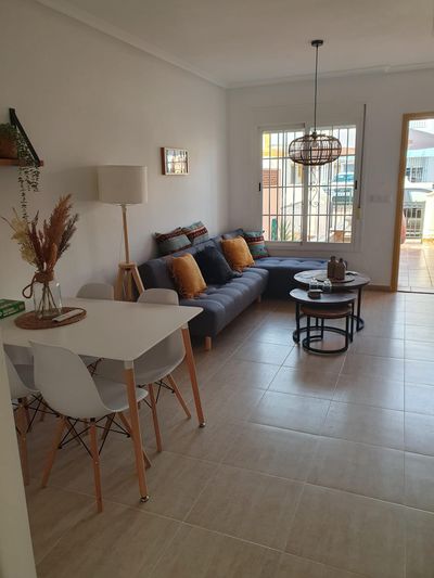 House Casa de Esjes Winter: San Juan de los Terreros, Andalusia, Spain. Living-dining room, Main floor and Air conditioning
