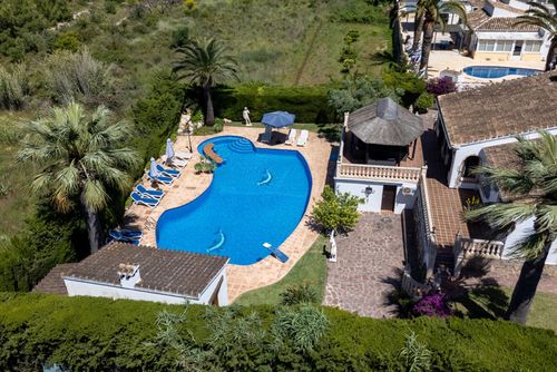 Villa WiNa: Javea, Costa Blanca, Spanje. Tuin, Buiten eethoek, Balkon/Terrasse, Zwembad, Terras en zwembad en Overdekt terras
