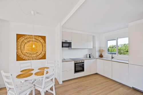 Appartement Casa Amber: Javea, Costa Blanca, Spanje. Keuken, Woon-eetkamer, Keuken / eetkamer en Open keuken