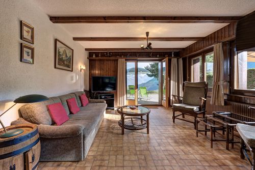 Ferienwohnung Appartement Rocailles B1: La Tzoumaz, 4 Vallees, Schweiz. Wohnzimmer