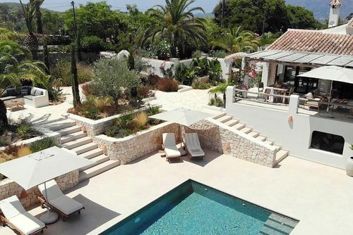 Villa Can Miró: Javea, Costa Blanca, Spanje. Tuin, Balkon/Terrasse, Terras en zwembad, Overdekt terras en Tuin en zwembad