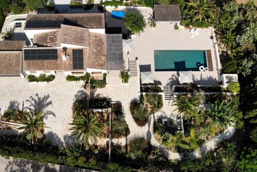 Villa Can Miró: Javea, Costa Blanca, Spanje. Tuin, Zwembad, Terras en zwembad, Luchtfoto en Terras