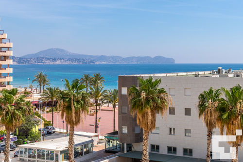 Apolo XVI 1 4 17 Gemütliches Apartment in Calpe, Costa Blanca, Spanien, mit einem Gemeinschaftspool für 4 Personen. Das Apartment liegt in der Nähe von Restaurants und Bars, Geschäften und Supermärkten und ist 25 m vom Strand La Fossa / Levante entfernt....