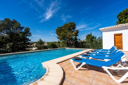 Villa Carpe Diem: Javea, Costa Blanca, Espagne. Terrasse et piscine