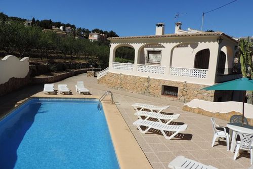 Villa 2010 Vakantiewoning  met privé zwembad in Calpe, Costa Blanca, Spanje voor 12 personen...