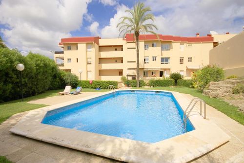 Appartement Montañar: Javea, Costa Blanca, Spanje. Gemeenschappelijk zwembad