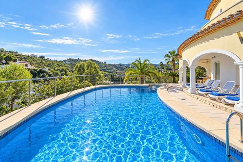 Villa Jarmila: Javea, Costa Blanca, Spain. Sunbeds and with private pool and terrace