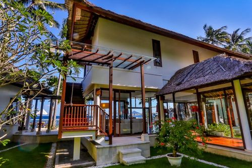 Jukung Grote en luxe villa  met privé zwembad in Candidasa, op Bali, Indonesië voor 8 personen...