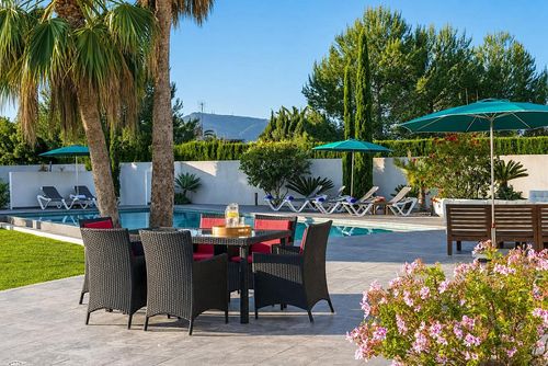 Villa Orlando: Javea, Costa Blanca, Spain. Outdoor dining area, Terrace, Sea views and Views to the bay