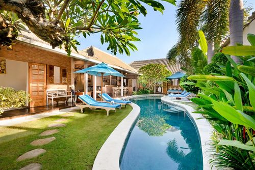 Amsa Mooie en gezellige luxe villa  met privé zwembad in Seminyak, op Bali, Indonesië voor 6 personen...