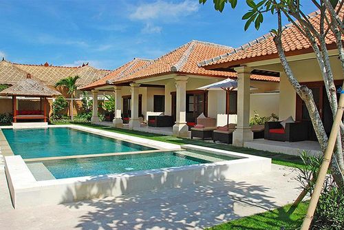 Santi Villa bonita y de lujo en Seminyak, Bali, Indonesia  con piscina privada para 8 personas...