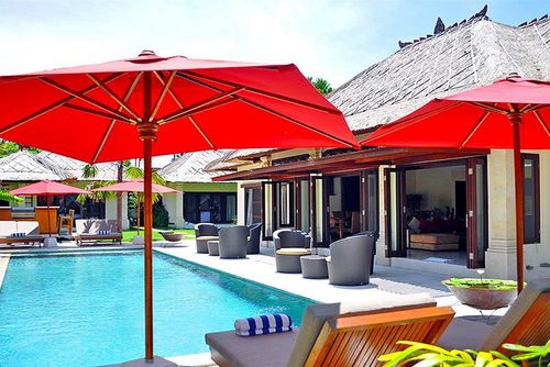 Gembira Villa merveilleuse et confortable  avec piscine privée à Seminyak, Bali, Indonésie pour 8 personnes...