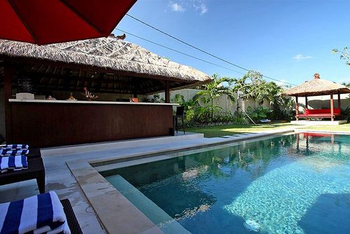 Rama Villa preciosa y acogedora  con piscina privada en Seminyak, Bali, Indonesia para 6 personas...