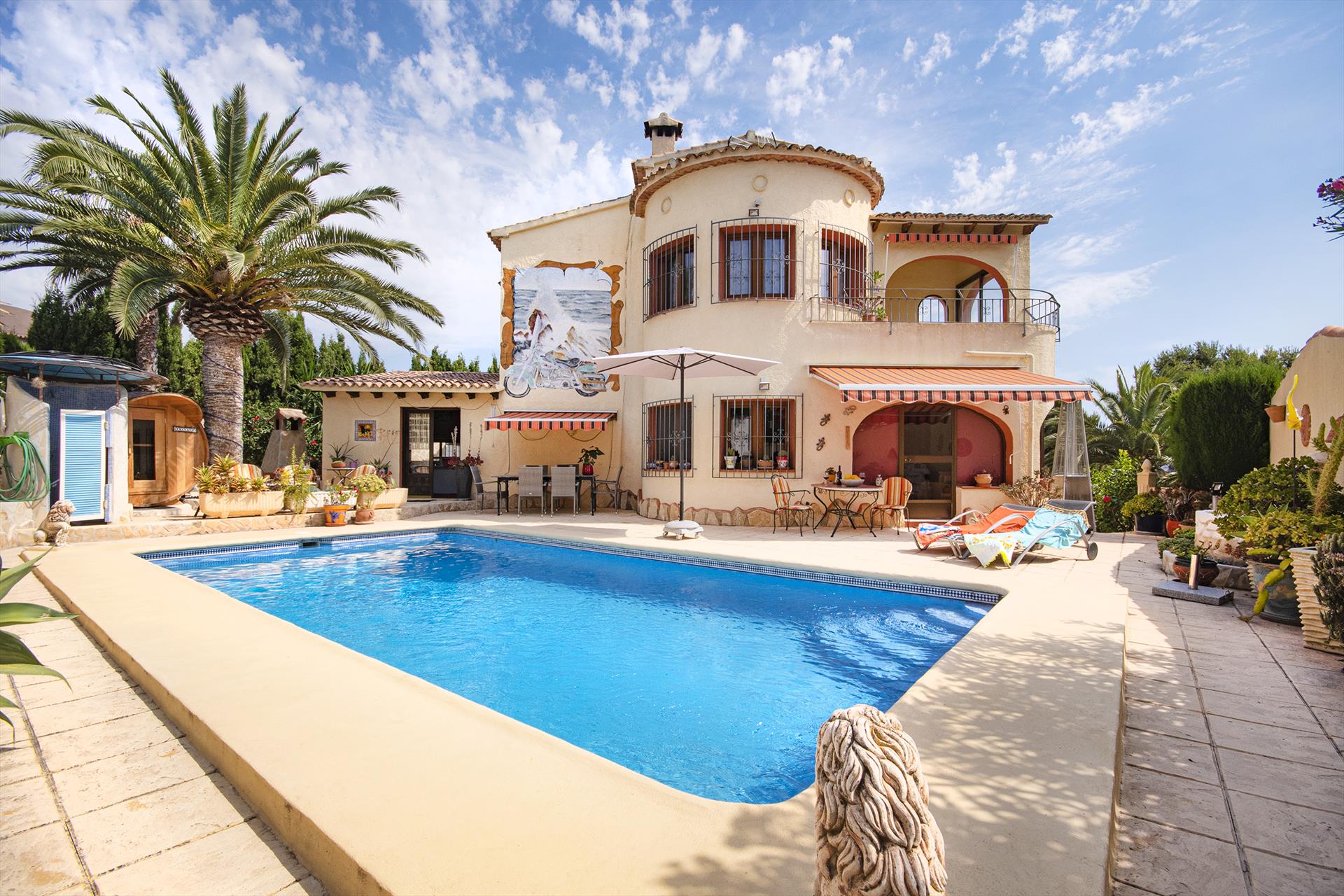 Lu, Villa in Benissa, aan de Costa Blanca, Spanje  met privé zwembad voor 4 personen...