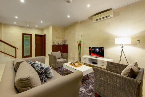 Istana Dua Mooie en  luxe villa  met privé zwembad in Seminyak, op Bali, Indonesië voor 4 personen...