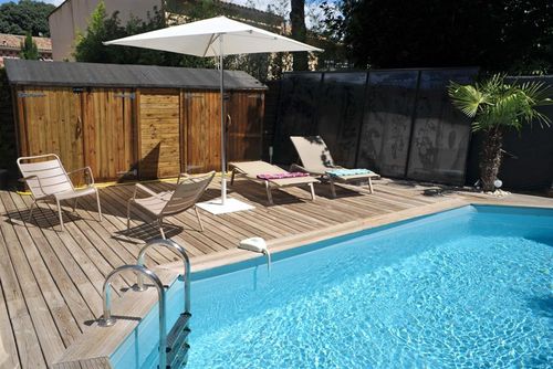 Montpellier Feriehus  med privat pool i Montpellier, Languedoc-Roussillon, Frankrig med plads til 4 personer...