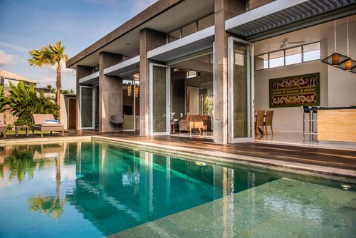 Villa Aramanis Damai 2BR Modern and luxurious villa in Seminyak, Bali, Indonesia with private pool for 4 persons. The villa is situated in a residential beach area, close to restaurants and bars, shops and supermarkets, and 1 km from Double Six beach....
