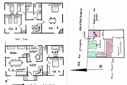 Chez Cécile Maison rurale à Meistratzheim, Pays de Sainte Odile, France pour 6 personnes...
