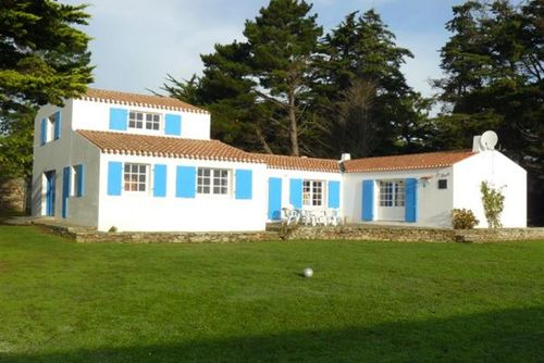 VillaLaFnouil  IledYeu Vakantiehuis in L'Île-d'Yeu, Vendée, Frankrijk voor 12 personen...