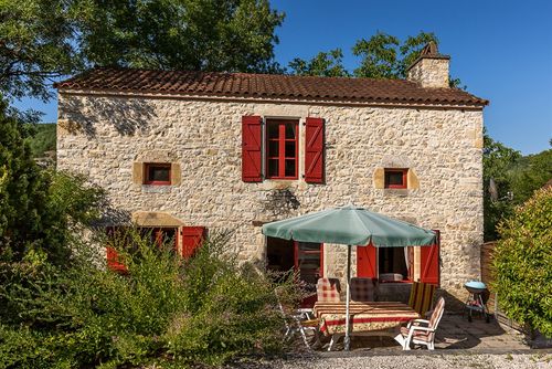 La Chouette Feriehus i Poudens, Dordogne, Frankrig med plads til 5 personer...