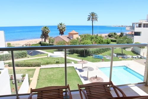 Tierra de Mar 06 by homeprive Beautiful apartment in Denia, Costa Blanca, Spain with communal pool for 6 persons. The apartment is situated in a residential beach area, close to restaurants, bars, supermarkets and just 25 m from the beach....
