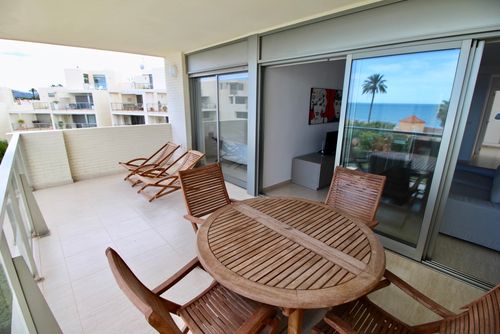 Tierra de Mar 06 by homeprive Beautiful apartment in Denia, Costa Blanca, Spain with a communal pool for 6 persons. The apartment is situated in a residential beach area, close to restaurants, bars, and supermarkets, and is just 25 metres from the beach....