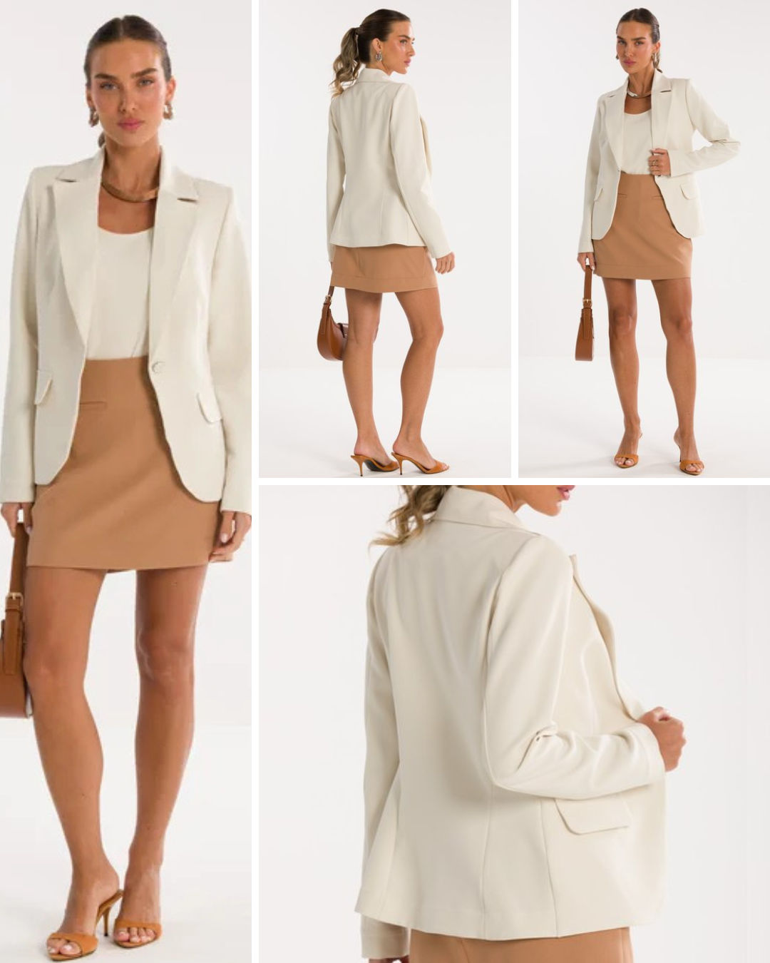 Blazer Rebeca Bege Claro