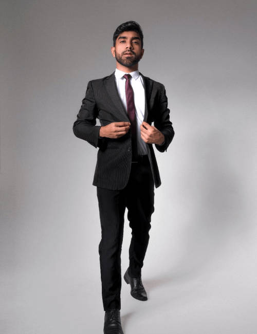 2 Piece Suit Formal in black