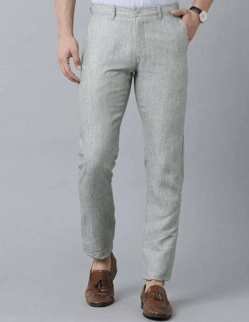 grey linen pants men's