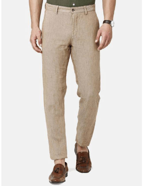 brown linen pants