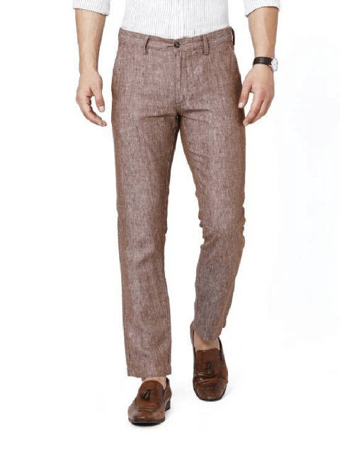 beige linen trousers