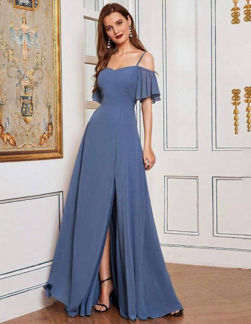 Dusty Blue Bridesmaid Dresses