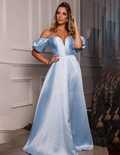 Light Blue Evening Gown