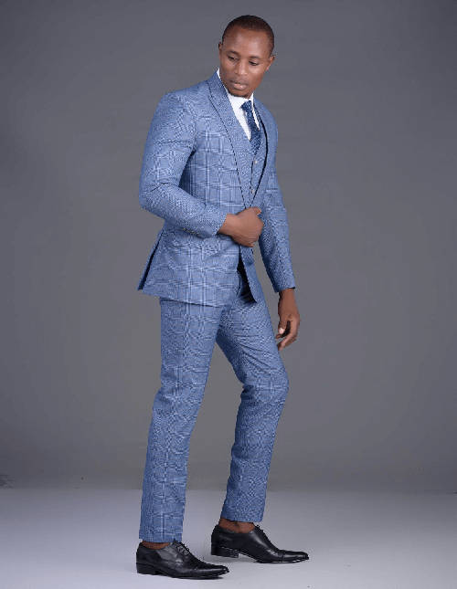 men's light blue 3 piece suit