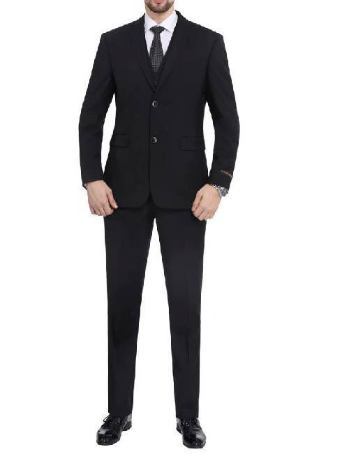 3 piece suit all black