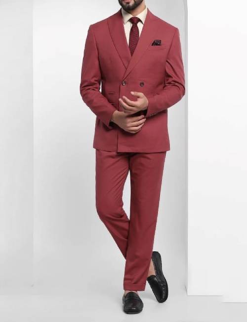 red 3 piece suit