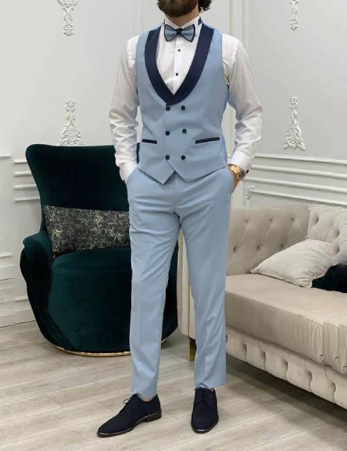 mens tuxedo sky blue