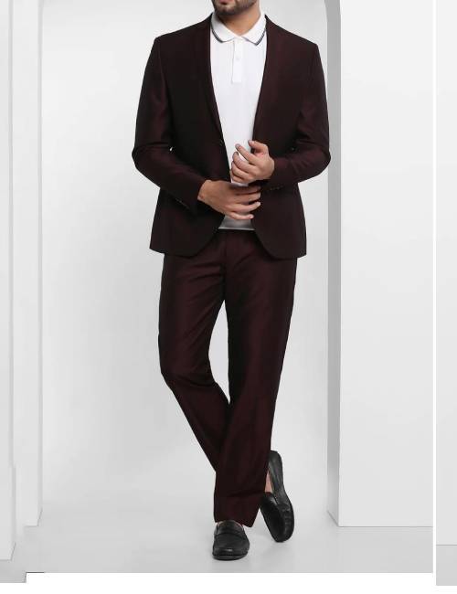 wine textured men’s 2 piece