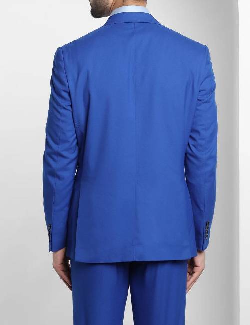 2 piece suit royal blue