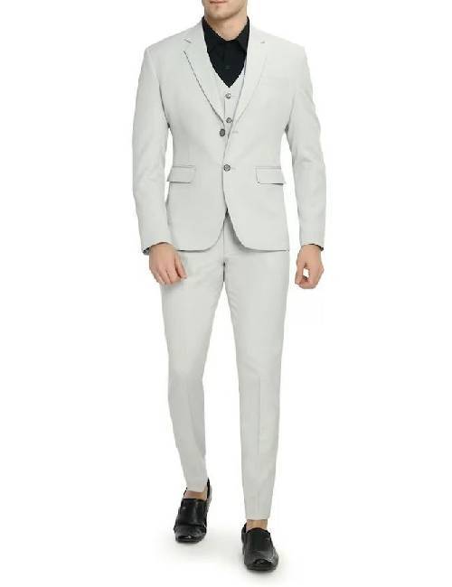 3 piece grey suit