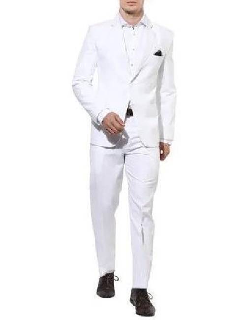 white 2 piece formal suit