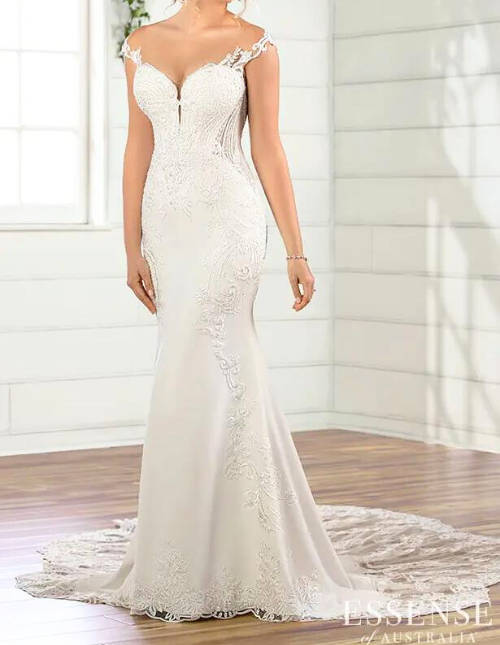 christian wedding white gown