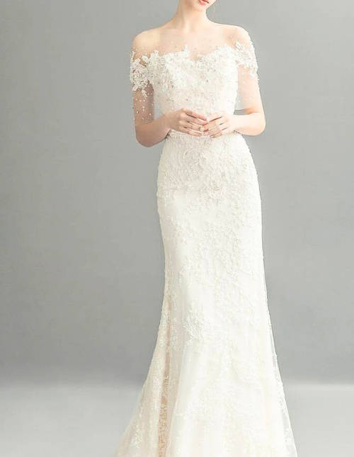 christian wedding white gown