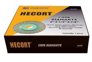 Disco diamante de desbaste 4”x1/4” • D 4”x T 1/4”x H 7/8” • Desbaste en mármol, concreto y bloque no abrasivo como cante