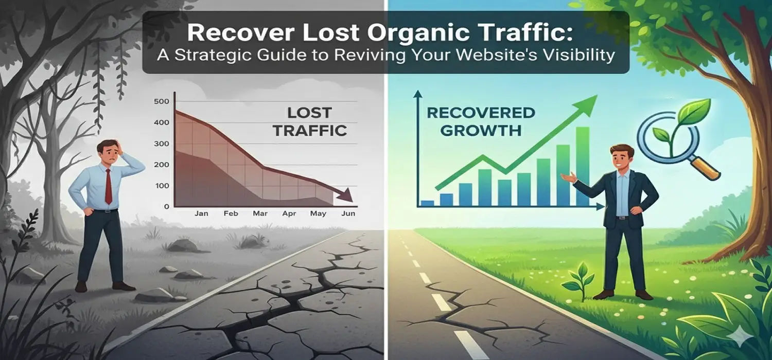 Recover Lost Organic Traffic: Guide to Traffic Drop Analysis and Recovering Strategies