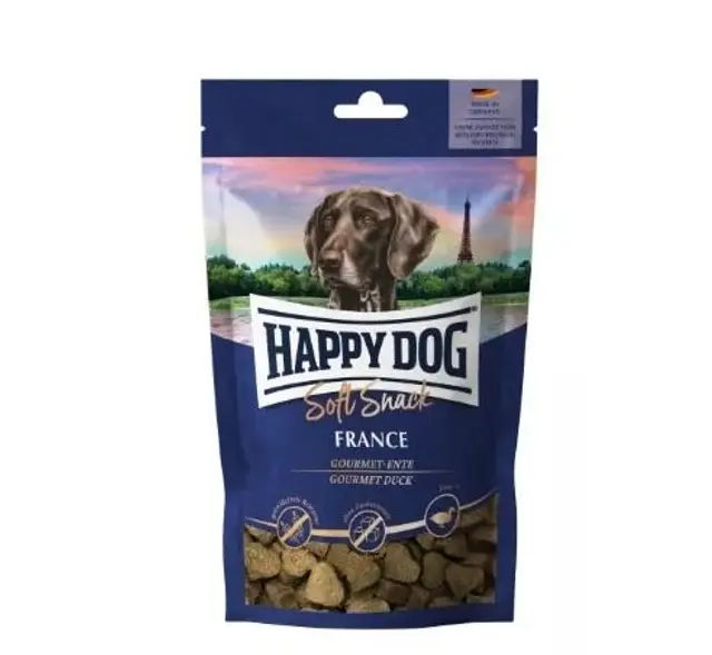 Закуска Хепі Дог 100г беззернова, Качка France, Снек, Happy Dog для чутливих собак середніх і великих порід - фото продукту Фауна